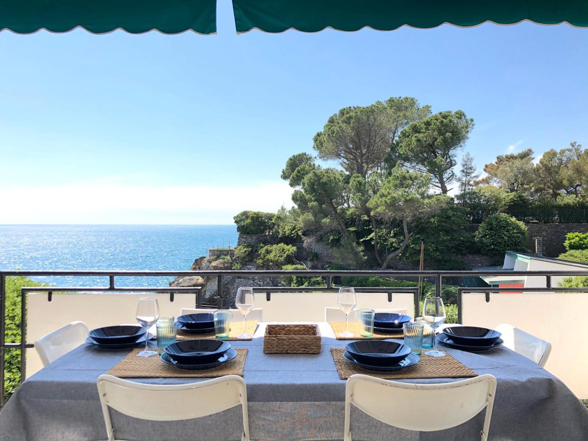 Ferienwohnung Un Passo Dal Mare Zoagli Exterior foto